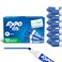 EXPO Dry Erase Markers Low Odor Ink Blue Bullet Tip 12 Count Whiteboard Calendar Organization Essential Supplies for Office School Classroom Teachers