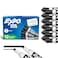 EXPO Dry Erase Markers Low Odor Ink Black Chisel Tip 12 Count Whiteboard Calendar Organization Essential Supplies for Office School Classroom Teachers