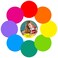 Kalkehay Colorful Dry Erase Dots Circles Whiteboard Marker Removable Stickers Spots Wall Decals for School Classroom Teachers Students Table Desk 8 Pack