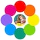 Kalkehay Colorful Dry Erase Dots Circles Whiteboard Marker Removable Stickers Spots Wall Decals for School Classroom Teachers Students Table Desk 8 Pack