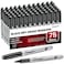 VEESA Dry Erase Markers Fine Tip LowOdor Black Whiteboard Markers Erases Easily 75 Count Office Use Back to School Supplies