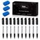 Lineon 100 Bulk Pack Black Whiteboard Markers with 3 Erasers Fine Point Dry Erase Markers Perfect For Writing on DryErase Boards Glass for School Office Home