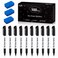 Lineon 100 Bulk Pack Black Whiteboard Markers with 3 Erasers Fine Point Dry Erase Markers Perfect For Writing on DryErase Boards Glass for School Office Home
