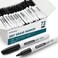 WOSWEL Dry Erase Markers Bulk 72 Pack Black Fine Tip Whiteboard Markers