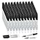 Volcanics Black Dry Erase Markers Low Odor Fine Whiteboard Markers Thin Box of 125
