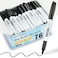 WOSWEL Dry Erase Markers Bulk 76 Pack Black Fine Tip Whiteboard Markers Fine Point Low Odor Dry Erase Markers for School Office Home NonToxic Easy Clean
