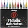 Chalkola Metallic Liquid Chalk Markers Fine Tip Dry Erase Marker Pen for Chalkboard Signs Windows Blackboard Glass 3mm Reversible Tip 10 Pack