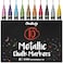 Chalkola Metallic Liquid Chalk Markers Fine Tip Dry Erase Marker Pen for Chalkboard Signs Windows Blackboard Glass 3mm Reversible Tip 10 Pack