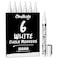 Chalkola White Chalk Markers Fine Tip 6 Pack 1mm Extra Fine Point Dry Erase Liquid Chalk Pens for Chalkboard Blackboard Car Window Bistro Glass Board Calendar White Chalkboard Markers