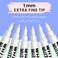 Chalkola White Chalk Markers Fine Tip 6 Pack 1mm Extra Fine Point Dry Erase Liquid Chalk Pens for Chalkboard Blackboard Car Window Bistro Glass Board Calendar White Chalkboard Markers