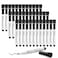 Comix Magnetic Dry Erase Markers Fine Tip Black Whiteboard Markers with Eraser Cap Low Odor Black Markers for Kids Teachers