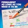 EXPO Wet Erase Markers SemiPermanent Black Fine Tip 12 Count For Writing on Glass Whiteboards Mirrors Calendar Labeling Organizing