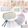 XKDOUS 58 Pcs Bible Study Supplies Journaling Kit for Women Bible Study Kit Includes Highlighters Pens Tabs Stickers More for Journaling Great for NoteTaking Enhancing Scripture Study
