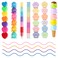 CNYMANY 7 packs 38 pcs Mini Highlighter Pens Pastel Colourful Highlighters Cute Stackable Kawaii Marker Pens for Writing Drawing Office School Supplies Stationery