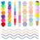 CNYMANY 7 packs 38 pcs Mini Highlighter Pens Pastel Colourful Highlighters Cute Stackable Kawaii Marker Pens for Writing Drawing Office School Supplies Stationery