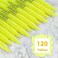 WOSWEL Highlighters Bulk 120 Pack Fluorescent Yellow Markers with Chisel Tip for Classroom Office Home