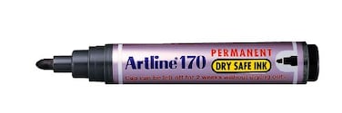 Artline Magnum Sharp Permanent Marker Black Markers with 20 mm Nib for Thick and Consistent Lines Dry Safe Permanent Markers Ideal For Redaction and Art Black 12 Pack