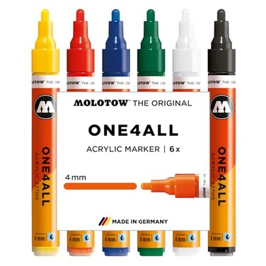 Molotow 4mm Acrylic Markers Set of 6
