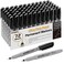 Ezzgol Ultra Fine Permanent Marker 72 Pack Ultra Fine Point Black Permanent Marker set Works on PlasticWoodStoneMetal and Glass for Doodling Marking