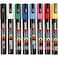 Posca UniBall PC5M 8 Pen Set includes 1 of each Black White Pink Red Yellow Green Blue and Light Blue