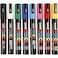 Posca UniBall PC5M 8 Pen Set includes 1 of each Black White Pink Red Yellow Green Blue and Light Blue