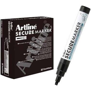 Artline Redaction Marker Privacy Blackout Redacting Pen for Documents Mail Black Out Private Information Redacting Marker Helps Prevent Identity Theft 12 Pack