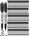 Thenshop 100 Pack Black Permanent Markers Bulk Fine Point Permanent Marker Quick Drying Waterproof Pens for Doodling Writing Marking Classroom Work on Wood Metal Stone Glass Office School Supplies