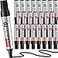Thenshop 24 Pack Jumbo Permanent Markers Bulk Large Chisel Tip Permanent Markers Quick Drying Waterproof Pallet Pens for Office Logistics Company and MoreBlack