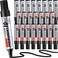 Thenshop 24 Pack Jumbo Permanent Markers Bulk Large Chisel Tip Permanent Markers Quick Drying Waterproof Pallet Pens for Office Logistics Company and MoreBlack