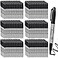 Thenshop 300 Pack Black Permanent Markers Bulk Fine Point Permanent Marker Quick Drying Waterproof Pens for Doodling Writing Marking Classroom Work on Wood Metal Stone Glass Office School Supplies
