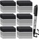 Thenshop 300 Pack Black Permanent Markers Bulk Fine Point Permanent Marker Quick Drying Waterproof Pens for Doodling Writing Marking Classroom Work on Wood Metal Stone Glass Office School Supplies