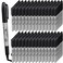 Thenshop 600 Pack Black Permanent Markers Bulk Fine Point Permanent Marker Quick Drying Waterproof Pens for Doodling Writing Marking Classroom Work on Wood Metal Stone Glass Office School Supplies