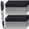 Thenshop 600 Pack Black Permanent Markers Bulk Fine Point Permanent Marker Quick Drying Waterproof Pens for Doodling Writing Marking Classroom Work on Wood Metal Stone Glass Office School Supplies