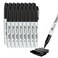 Buecs Permanent Markers 128 Count Black Permanent Markers Fine Point Waterproof Smear Proof Markers Quick Drying Office Supplies for School Office Home