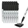 Buecs Permanent Markers 128 Count Black Permanent Markers Fine Point Waterproof Smear Proof Markers Quick Drying Office Supplies for School Office Home