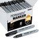Ezzgol Permanent Markers Bulk 300 Pack Fine Tip Black Permanent Markers Waterproof Markers Premium Smear Proof Pens Quick Drying Office Supplies for School Office Home