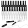 Shuttle Art Permanent Marker 30 Pack Ultra Fine Point Black Permanent Marker set Works on PlasticWoodStoneMetal and Glass for Doodling Marking