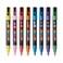 Posca Glitter Markers Set 8 Fine Paint Markers 3M Glitter Tones Yellow Green Violet Blue Light Blue Orange Red Pink