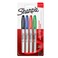 Sharpie Permanent Markers Fine Point for Bold Details BlackBlueRed and Green Ink Colours 4 Marker Pens