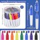 Ctosree 80 Pcs Mini Permanent Markers for Nurses Badge Mini Markers with Golf Keychain Clips Golf Ball Point for Office Classroom Supplies