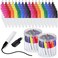 Ctosree 80 Pcs Mini Permanent Markers for Nurses Badge Mini Markers with Golf Keychain Clips Golf Ball Point for Office Classroom Supplies