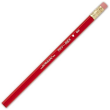 Try Rex JR Moon Pencil JRMB21T Pencil with Eraser 094 Height 236 Wide 772 Length Jumbo 12 Count