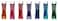 Uni-Ball Uni NanoDia Color Mechanical Pencil Leads 05mm 7 Color Set 7 Packtotal 140 Leads