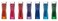 Uni-Ball Uni NanoDia Color Mechanical Pencil Leads 05mm 7 Color Set 7 Packtotal 140 Leads