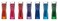 Uni-Ball Uni NanoDia Color Mechanical Pencil Leads 05mm 7 Color Set 7 Packtotal 140 Leads