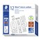 STAEDTLER Mars Micro Carbon Mechanical Pencil Refills Tube of 12 05mm Pack of 12 Tubes 2B Soft Fine Point Graphite Leads 250 052B