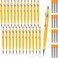 Gueevin 24 Pcs Mechanical Pencil Metal Penpoint Mechanical Pencil Retractable Automatic Drafting Pencils Refills for Writing Drawing Signature09mmYellow