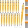 Gueevin 24 Pcs Mechanical Pencil Metal Penpoint Mechanical Pencil Retractable Automatic Drafting Pencils Refills for Writing Drawing Signature09mmYellow