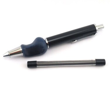 The Pencil Grip Heavyweight Mechanical Pencil Set Ergonomic Weighted Pencil With Lead Refills TPG652 BlackSilverBlue 2 Piece set