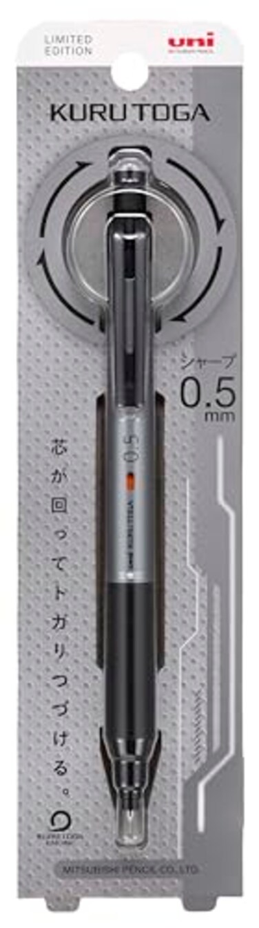 uni Mitsubishi Pencil Mechanical Pencil Kurutoga KS 05 Limited Metallic Gray M5KS1PMTG